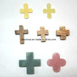 Semi Precious Stone Gemstone Fashion Natural Crystal Cross Pendant <Esb01461>